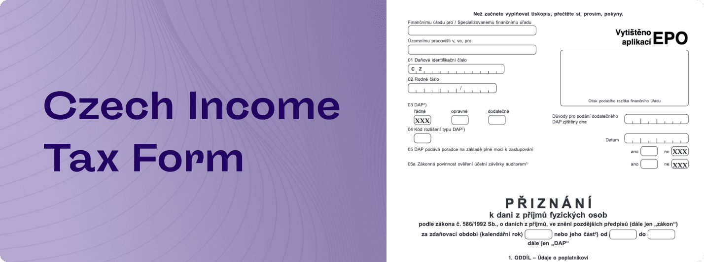 Czech Tax form